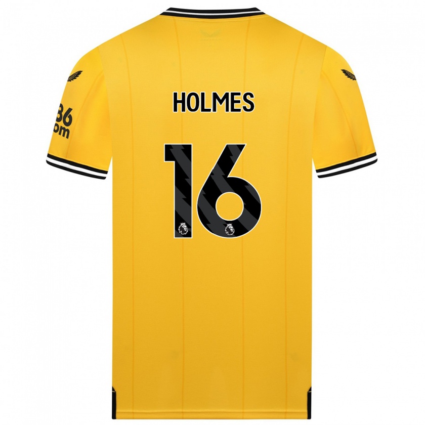 Kandiny Bambino Maglia Summer Holmes #16 Giallo Kit Gara Home 2023/24 Maglietta