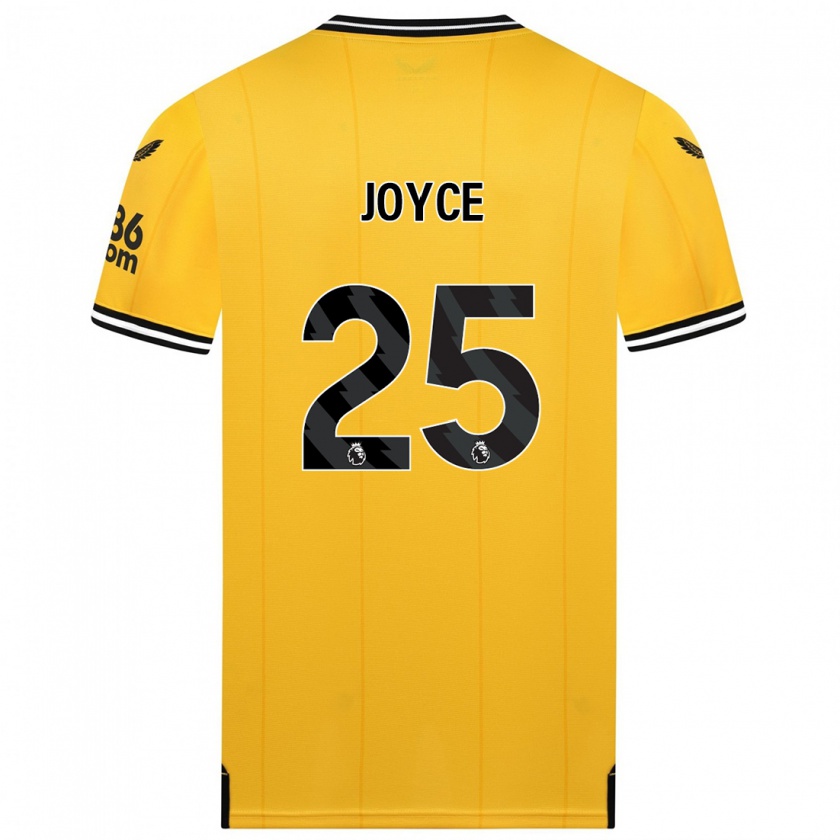 Kandiny Niño Camiseta Leonie Joyce #25 Amarillo 1ª Equipación 2023/24 La Camisa México