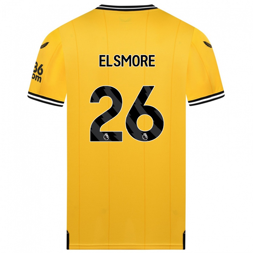 Kandiny Niño Camiseta Ria Elsmore #26 Amarillo 1ª Equipación 2023/24 La Camisa México