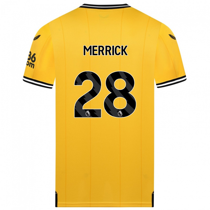 Kandiny Niño Camiseta Beth Merrick #28 Amarillo 1ª Equipación 2023/24 La Camisa México