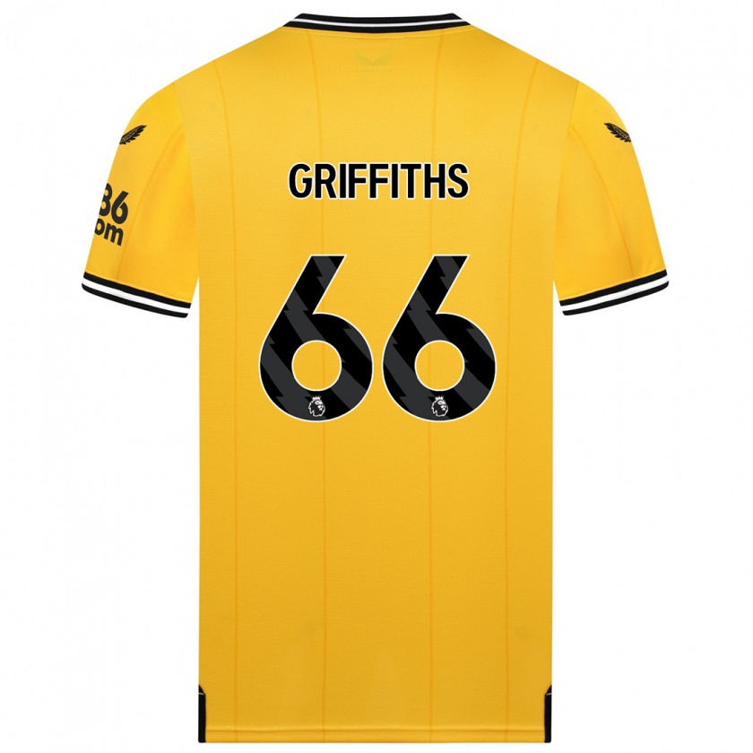 Kandiny Niño Camiseta Harvey Griffiths #66 Amarillo 1ª Equipación 2023/24 La Camisa