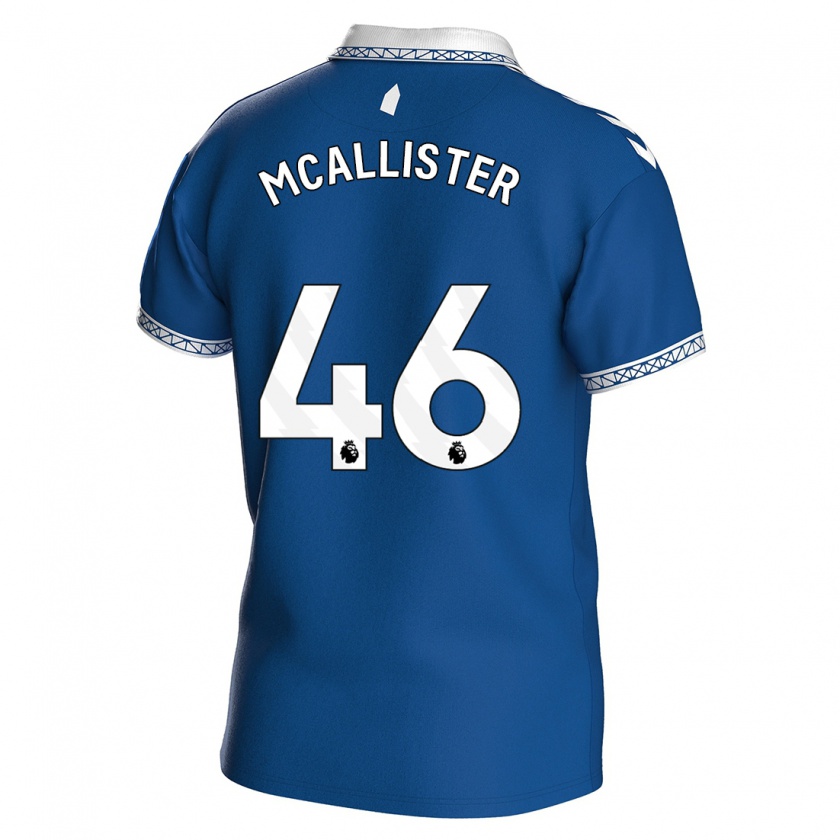 Kandiny Kinderen Sean Mcallister #46 Koningsblauw Thuisshirt Thuistenue 2023/24 T-Shirt België