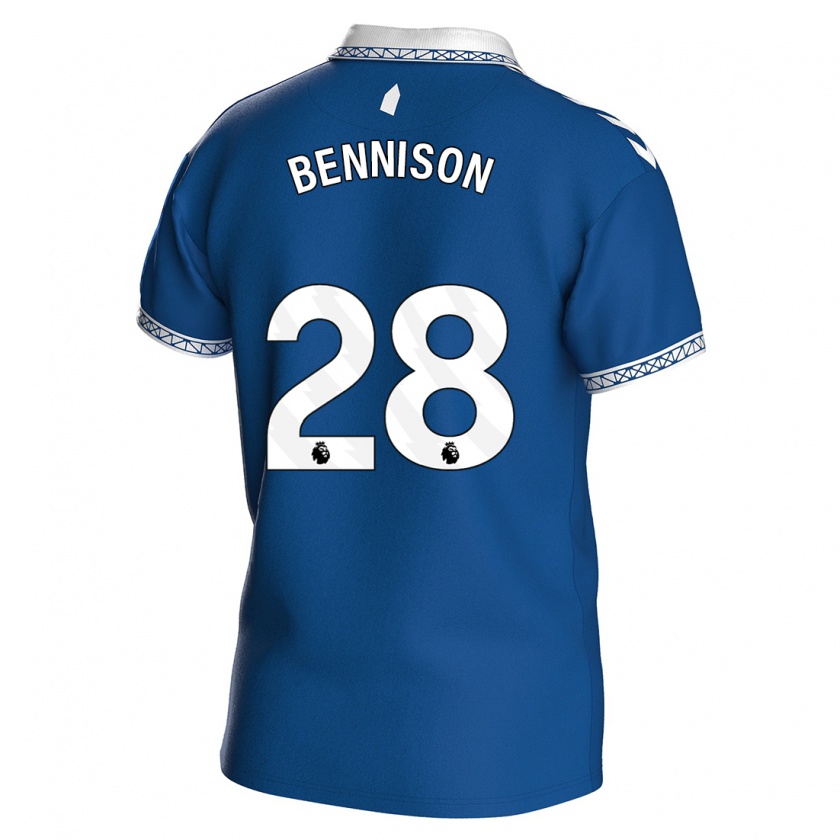 Kandiny Kinderen Hanna Bennison #28 Koningsblauw Thuisshirt Thuistenue 2023/24 T-Shirt België