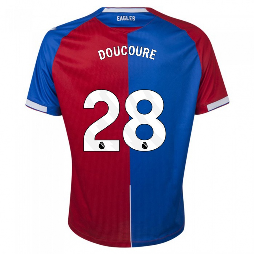 Kandiny Kinder Cheick Doucouré #28 Rot Blau Heimtrikot Trikot 2023/24 T-Shirt Österreich