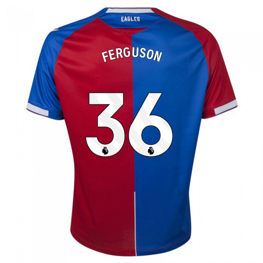 Kandiny Kinderen Nathan Ferguson #36 Rood Blauw Thuisshirt Thuistenue 2023/24 T-Shirt België