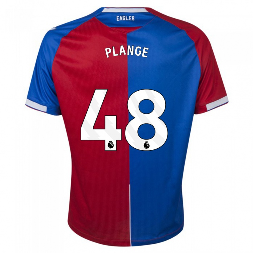 Kandiny Kinderen Luke Plange #48 Rood Blauw Thuisshirt Thuistenue 2023/24 T-Shirt België