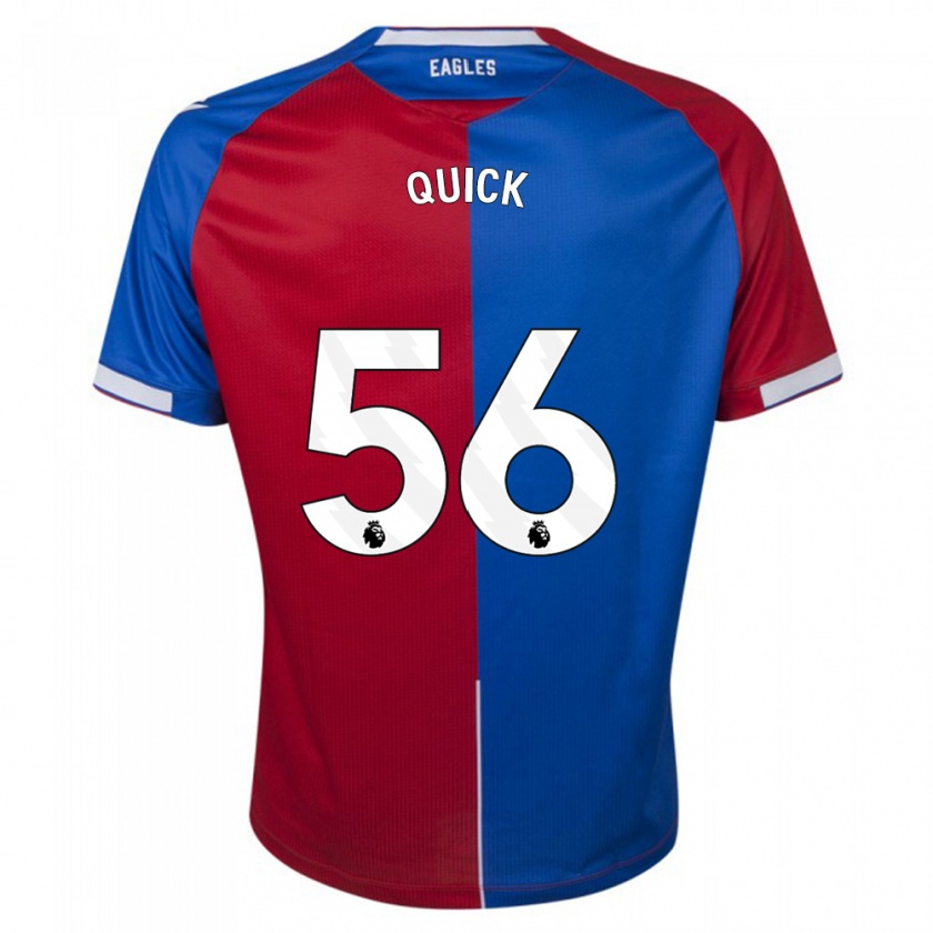 Kandiny Bambino Maglia Daniel Quick #56 Rosso Blu Kit Gara Home 2023/24 Maglietta