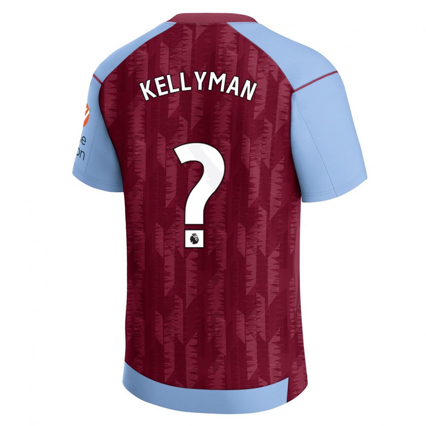 Kandiny Kinderen Omari Kellyman #0 Claret Blauw Thuisshirt Thuistenue 2023/24 T-Shirt België