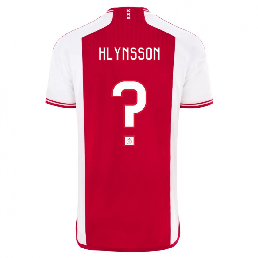 Kandiny Kinderen Kristian Hlynsson #0 Rood Wit Thuisshirt Thuistenue 2023/24 T-Shirt België