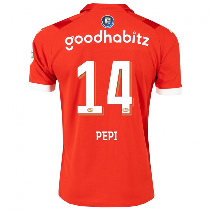 Kandiny Kinder Ricardo Pepi #14 Rot Heimtrikot Trikot 2023/24 T-Shirt Österreich