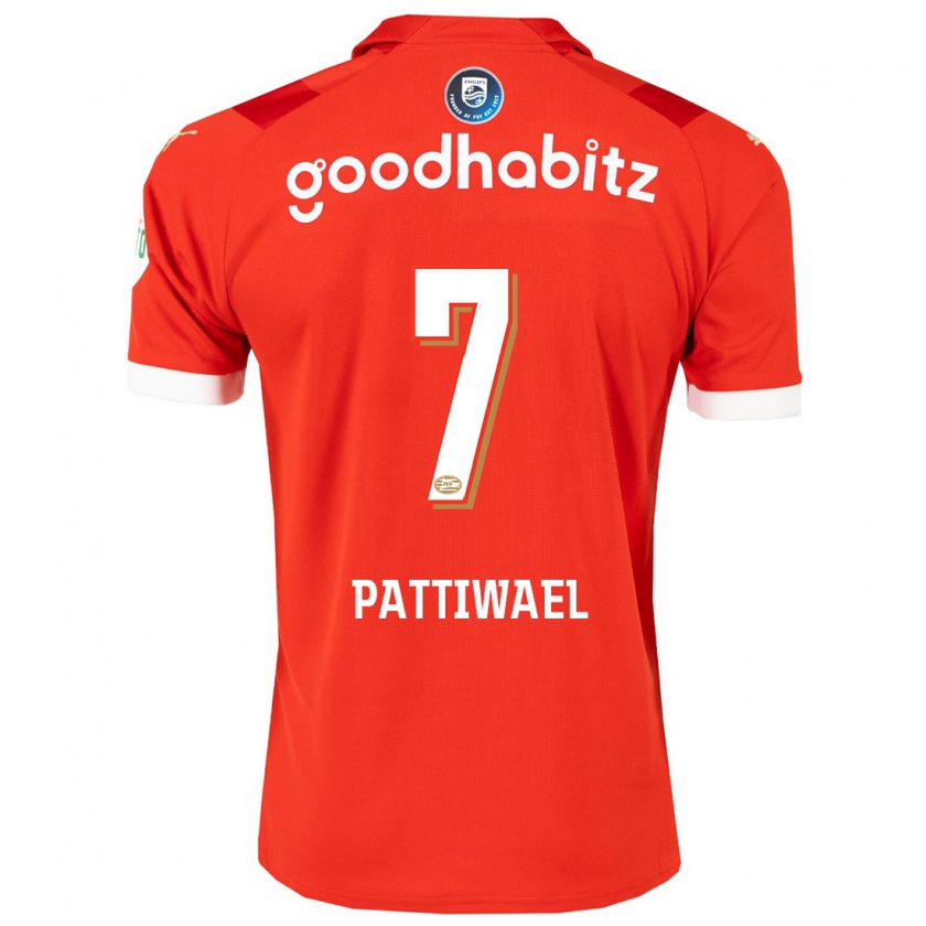 Kandiny Bambino Maglia Naomi Pattiwael #7 Rosso Kit Gara Home 2023/24 Maglietta