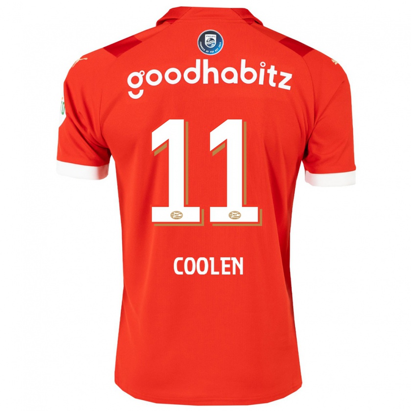 Kandiny Kinderen Nadia Coolen #11 Rood Thuisshirt Thuistenue 2023/24 T-Shirt België