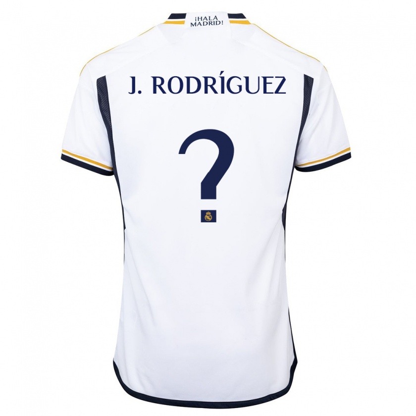 Kandiny Kinderen Juan Rodríguez #0 Wit Thuisshirt Thuistenue 2023/24 T-Shirt België