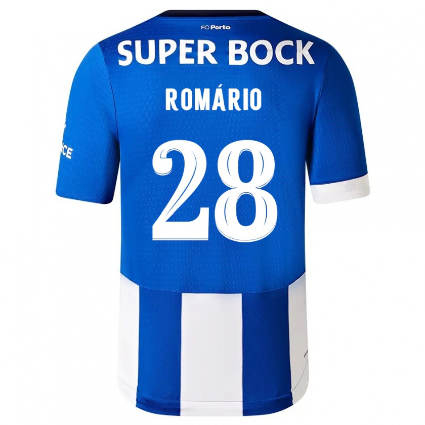 Kandiny Kinder Romário Baró #28 Blau Weiss Heimtrikot Trikot 2023/24 T-Shirt Österreich