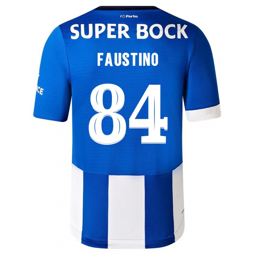 Kandiny Kinder Levi Faustino #84 Blau Weiss Heimtrikot Trikot 2023/24 T-Shirt Österreich