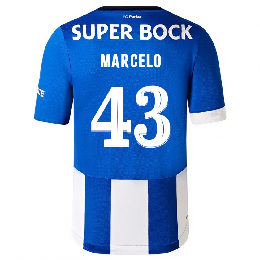 Kandiny Kinder Joao Marcelo #43 Blau Weiss Heimtrikot Trikot 2023/24 T-Shirt Österreich