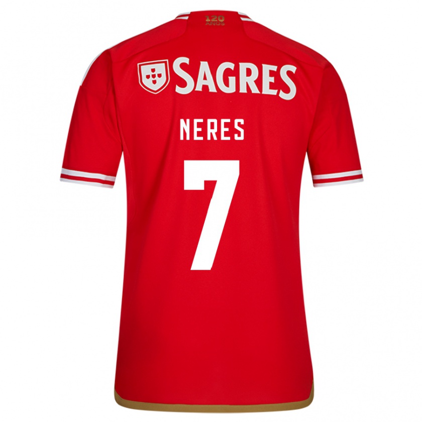 Kandiny Kinderen David Neres #7 Rood Thuisshirt Thuistenue 2023/24 T-Shirt België