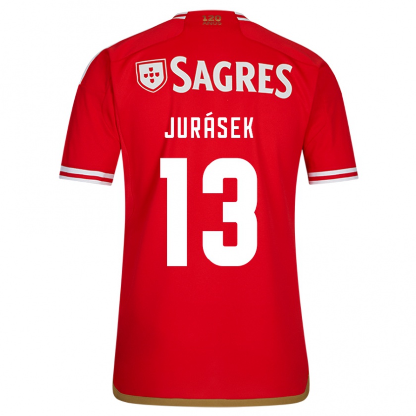 Kandiny Niño Camiseta David Jurásek #13 Rojo 1ª Equipación 2023/24 La Camisa