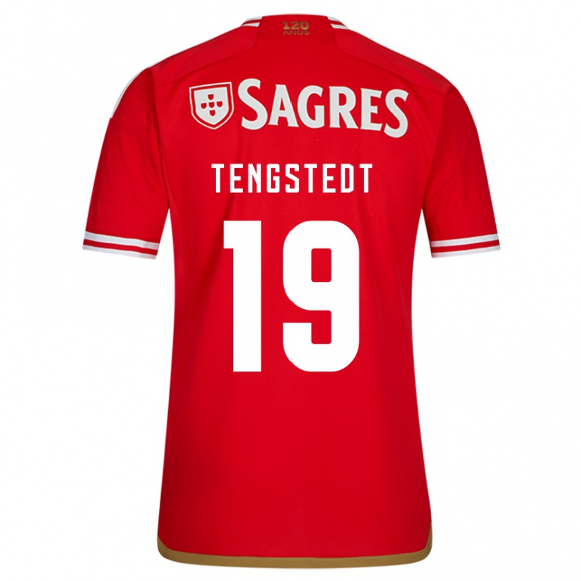 Kandiny Bambino Maglia Casper Tengstedt #19 Rosso Kit Gara Home 2023/24 Maglietta