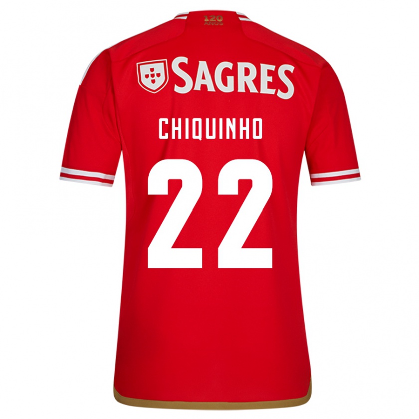 Kandiny Bambino Maglia Chiquinho #22 Rosso Kit Gara Home 2023/24 Maglietta