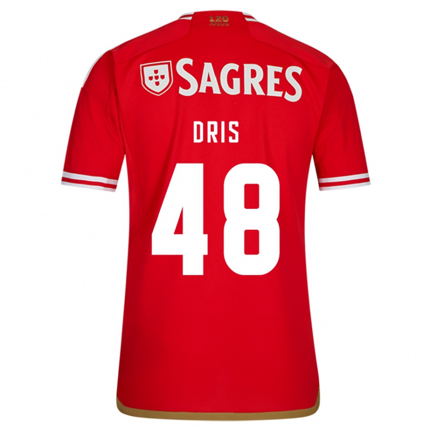 Kandiny Niño Camiseta Sofiane Dris #48 Rojo 1ª Equipación 2023/24 La Camisa