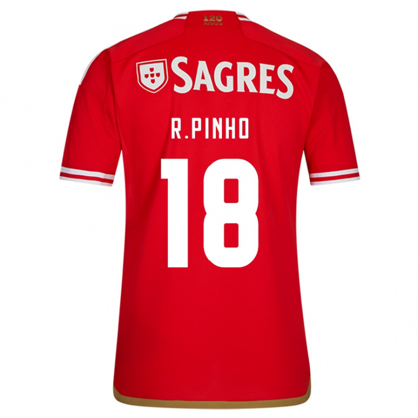 Kandiny Niño Camiseta Rodrigo Pinho #18 Rojo 1ª Equipación 2023/24 La Camisa