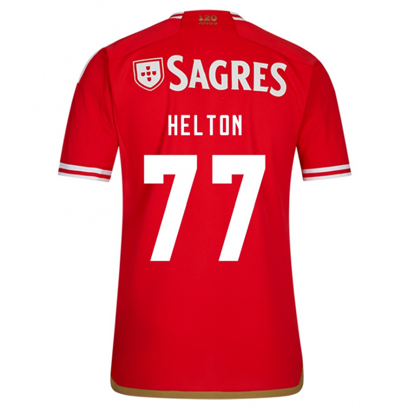 Kandiny Niño Camiseta Helton Leite #77 Rojo 1ª Equipación 2023/24 La Camisa