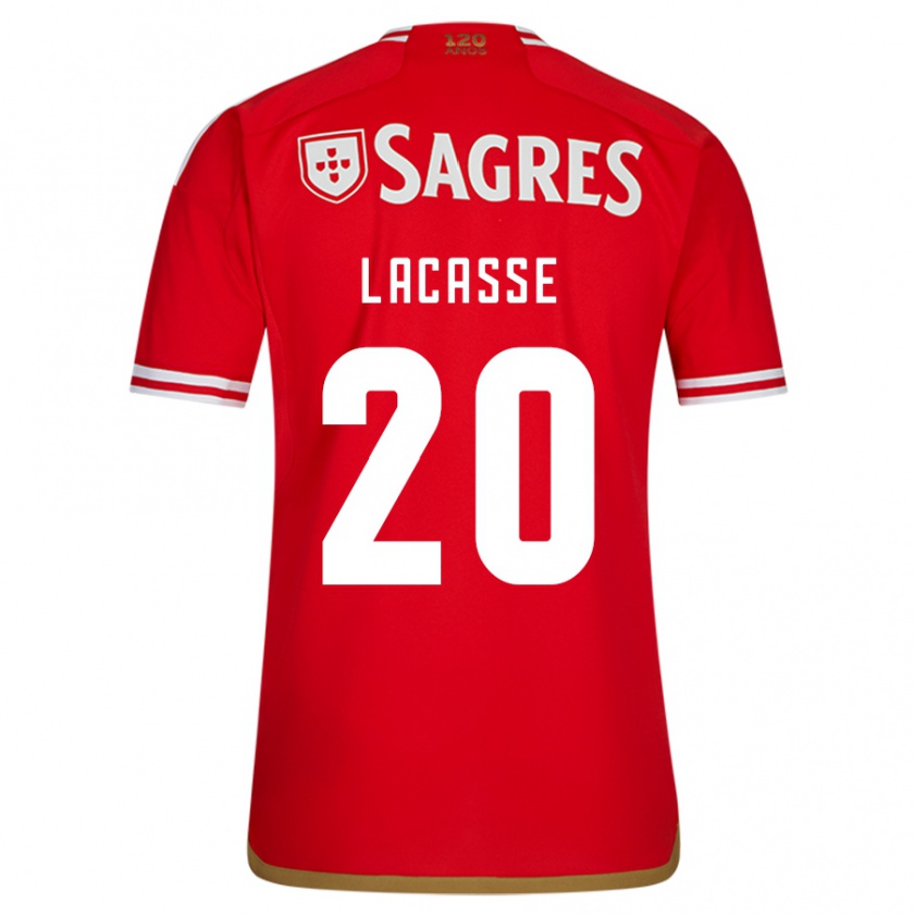 Kandiny Bambino Maglia Cloe Lacasse #20 Rosso Kit Gara Home 2023/24 Maglietta