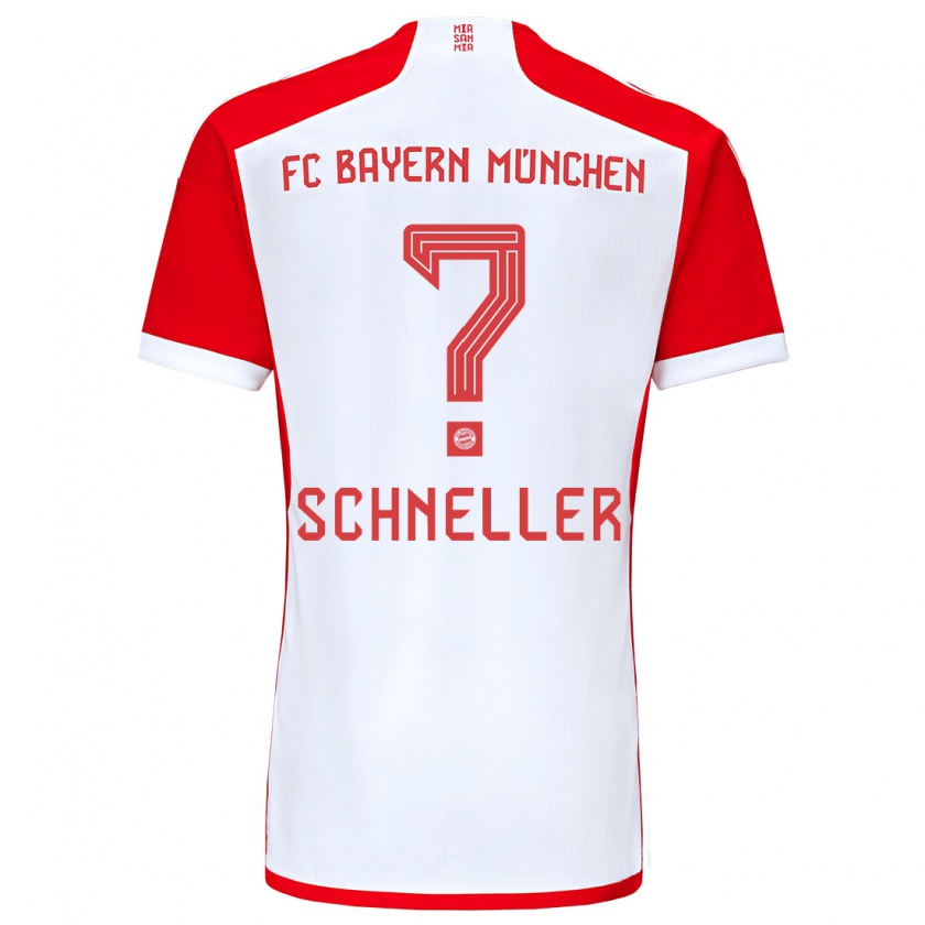 Kandiny Kinderen Lukas Schneller #0 Rood Wit Thuisshirt Thuistenue 2023/24 T-Shirt België