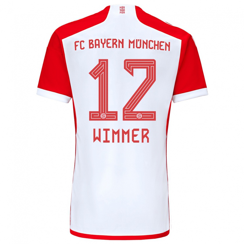 Kandiny Kinder Benedikt Wimmer #12 Rot-Weiss Heimtrikot Trikot 2023/24 T-Shirt Österreich