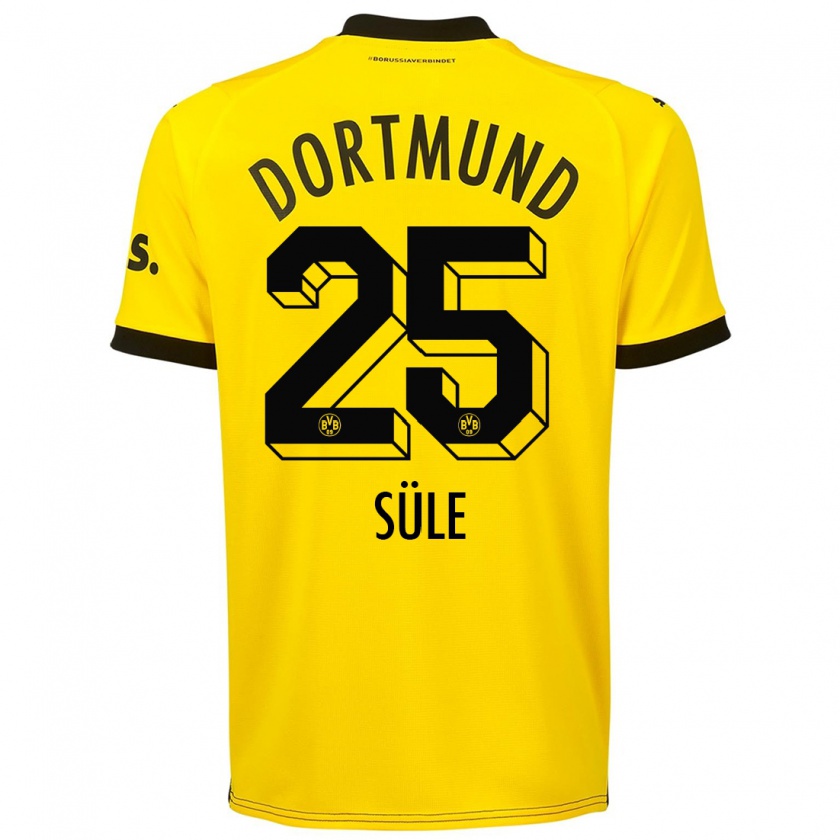 Kandiny Kinderen Niklas Süle #25 Geel Thuisshirt Thuistenue 2023/24 T-Shirt België