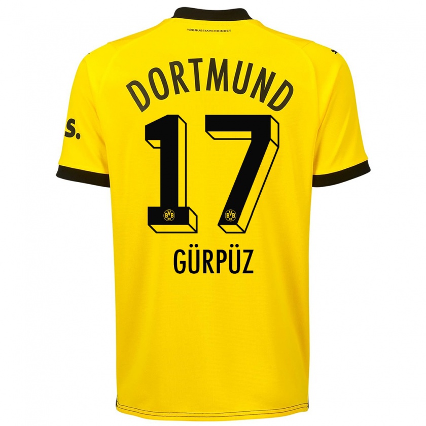 Kandiny Niño Camiseta Gökdeniz Gürpüz #17 Amarillo 1ª Equipación 2023/24 La Camisa