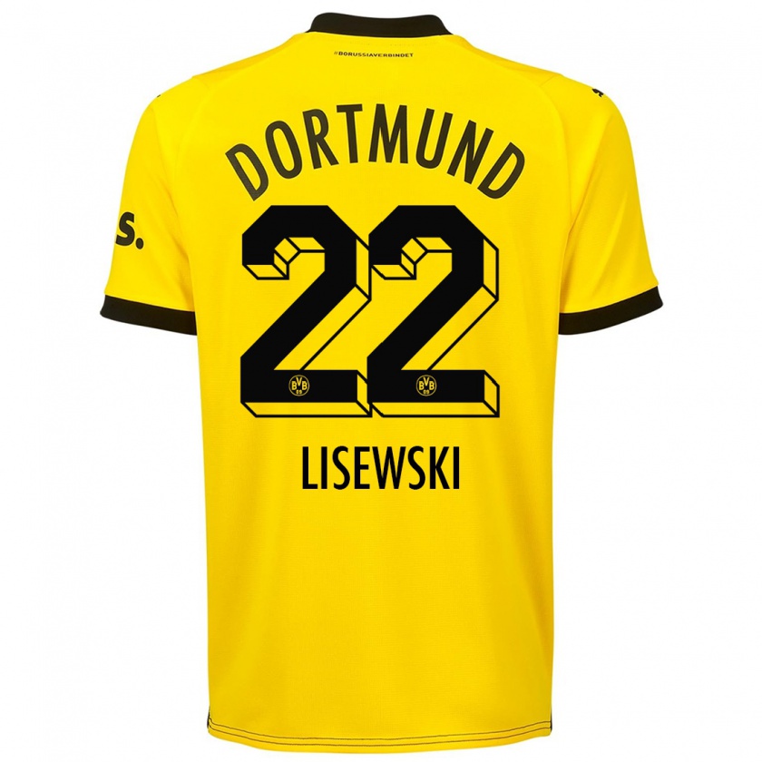 Kandiny Bambino Maglia Robin Lisewski #22 Giallo Kit Gara Home 2023/24 Maglietta