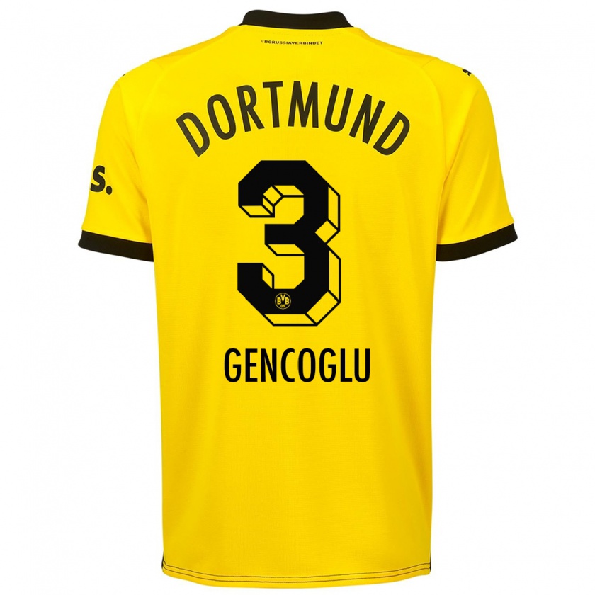 Kandiny Niño Camiseta Tekin Gencoglu #3 Amarillo 1ª Equipación 2023/24 La Camisa