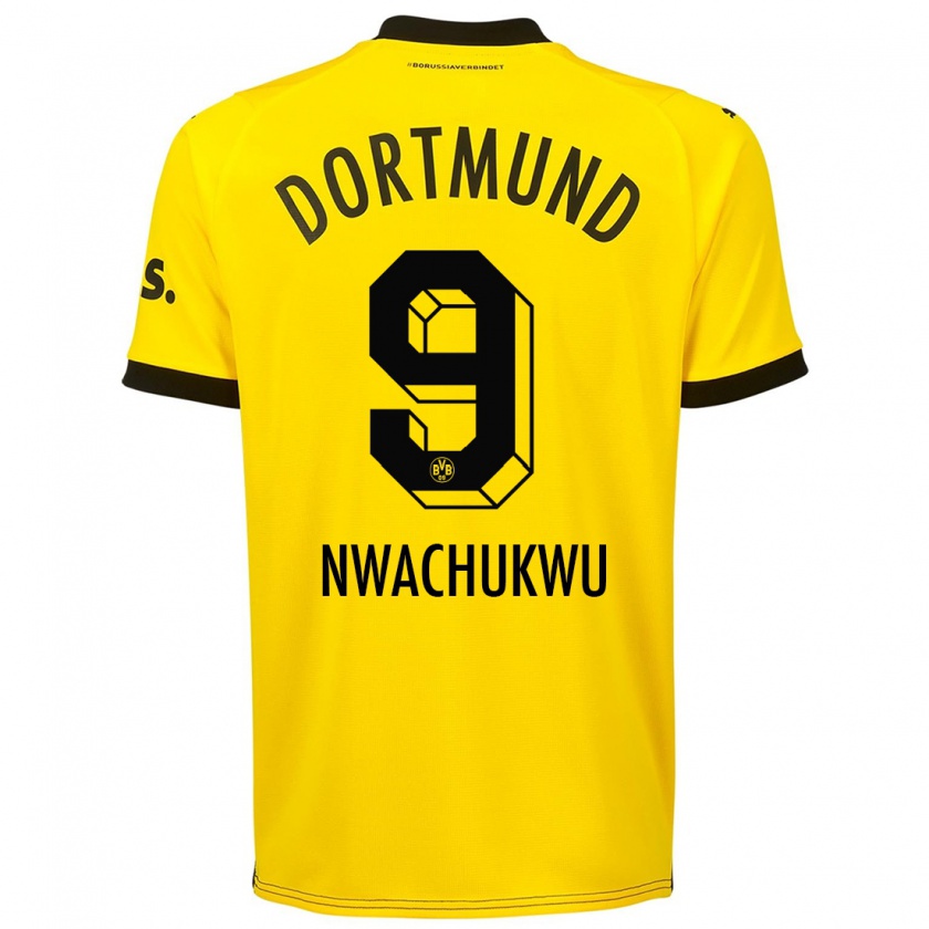 Kandiny Niño Camiseta Isaak Nwachukwu #9 Amarillo 1ª Equipación 2023/24 La Camisa