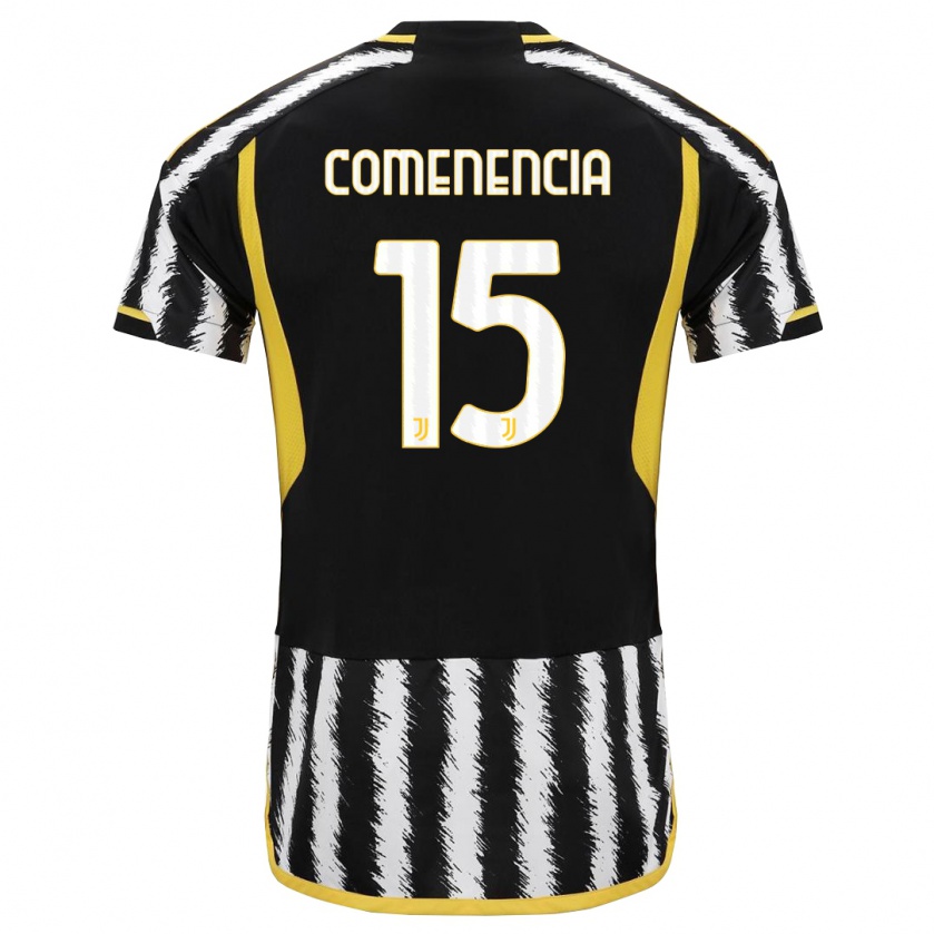 Kandiny Niño Camiseta Livano Comenencia #15 Blanco Negro 1ª Equipación 2023/24 La Camisa