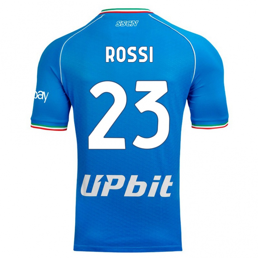 Kandiny Bambino Maglia Leonardo Rossi #23 Cielo Blu Kit Gara Home 2023/24 Maglietta