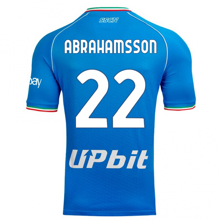 Kandiny Kinderen Sejde Abrahamsson #22 Hemelsblauw Thuisshirt Thuistenue 2023/24 T-Shirt België