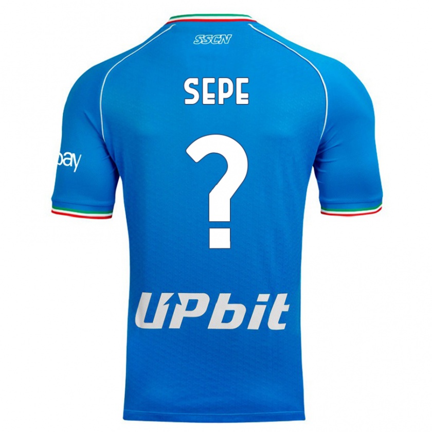 Kandiny Bambino Maglia Mauro Sepe #0 Cielo Blu Kit Gara Home 2023/24 Maglietta