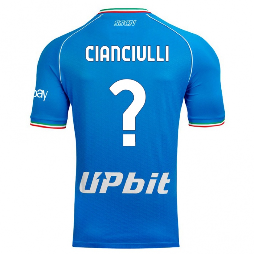 Kandiny Kinderen Antonio Cianciulli #0 Hemelsblauw Thuisshirt Thuistenue 2023/24 T-Shirt België