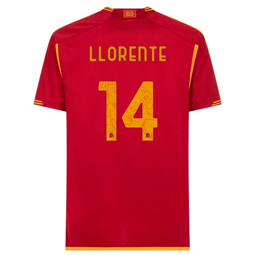 Kandiny Niño Camiseta Diego Llorente #14 Rojo 1ª Equipación 2023/24 La Camisa