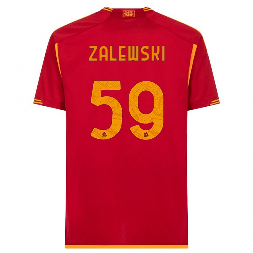 Kandiny Niño Camiseta Nicola Zalewski #59 Rojo 1ª Equipación 2023/24 La Camisa