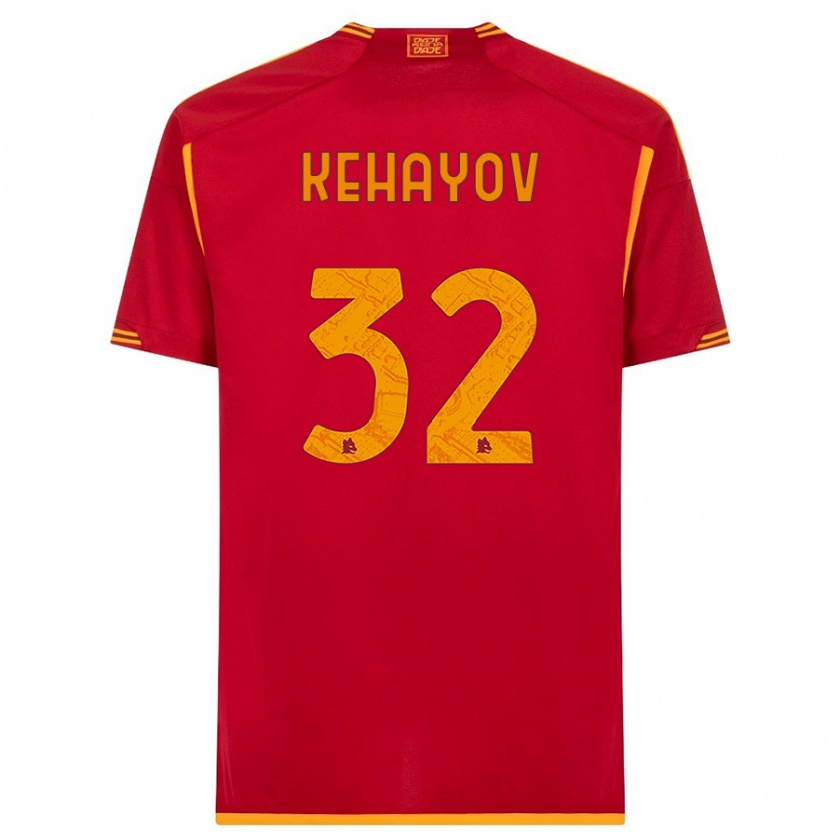 Kandiny Bambino Maglia Atanas Kehayov #32 Rosso Kit Gara Home 2023/24 Maglietta