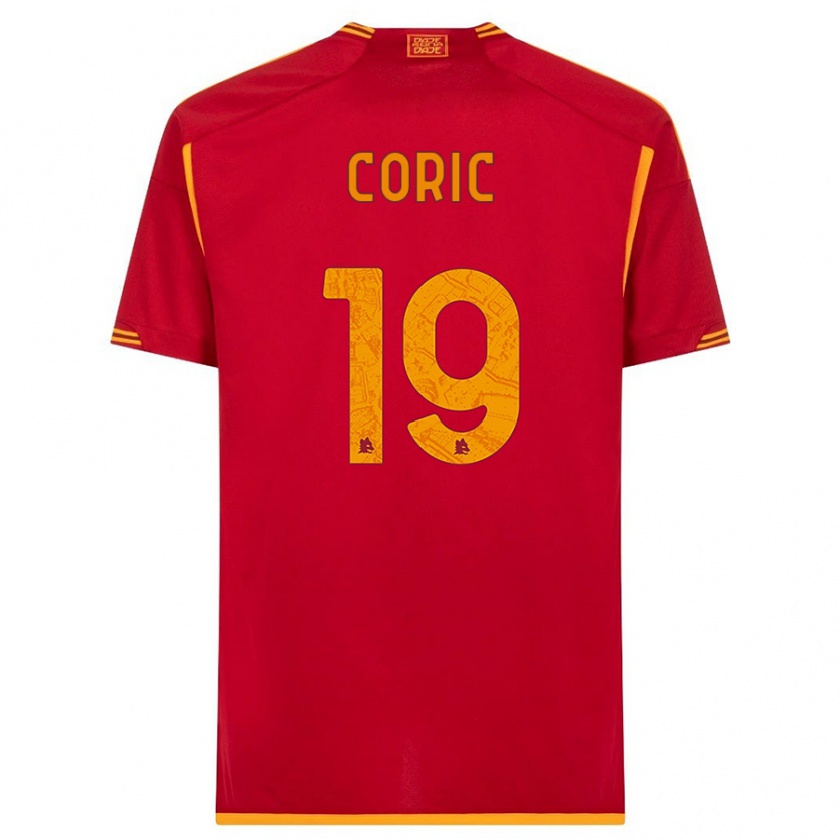 Kandiny Niño Camiseta Ante Coric #19 Rojo 1ª Equipación 2023/24 La Camisa