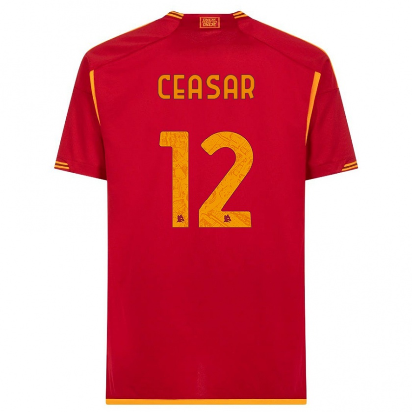 Kandiny Bambino Maglia Camelia Ceasar #12 Rosso Kit Gara Home 2023/24 Maglietta