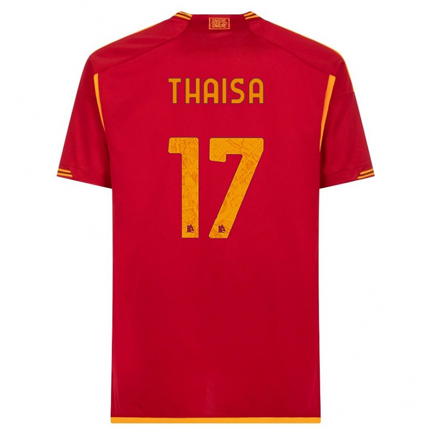 Kandiny Kinderen Thaisa #17 Rood Thuisshirt Thuistenue 2023/24 T-Shirt België