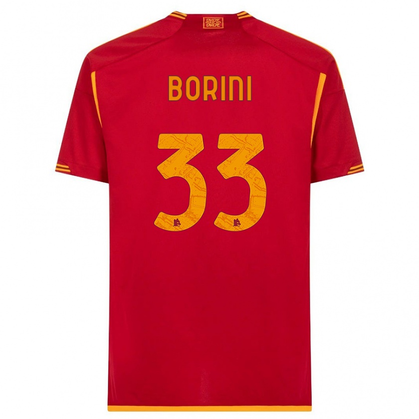 Kandiny Kinderen Joyce Borini #33 Rood Thuisshirt Thuistenue 2023/24 T-Shirt België