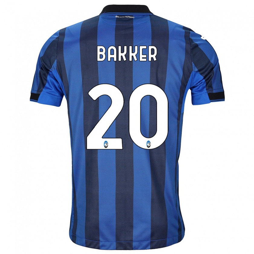 Kandiny Kinder Mitchel Bakker #20 Schwarz Blau Heimtrikot Trikot 2023/24 T-Shirt Österreich