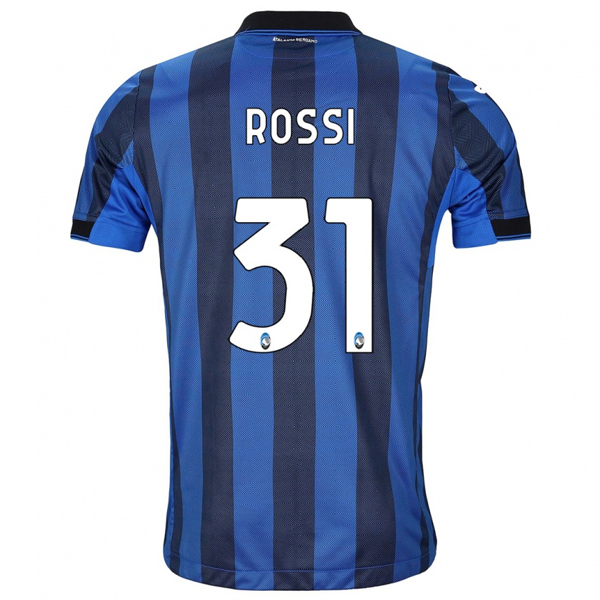 Kandiny Bambino Maglia Francesco Rossi #31 Nero Blu Kit Gara Home 2023/24 Maglietta