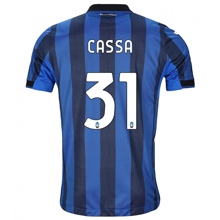 Kandiny Bambino Maglia Federico Cassa #31 Nero Blu Kit Gara Home 2023/24 Maglietta